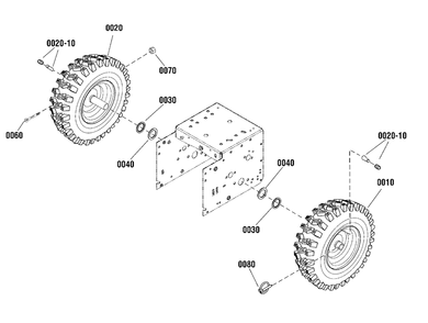Part Location Diagram of 706966 Briggs and Stratton Assy wheel